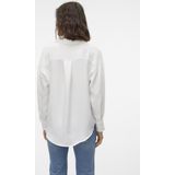 Vero Moda - Vmmelaney Queeny Ls Blouse - Snow White - 100% Polyester
