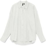 Vero Moda - Vmmelaney Queeny Ls Blouse - Snow White - 100% Polyester