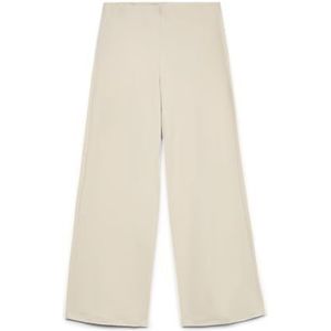 VERO MODA Vmberlin Zamira Mw Wide Pant Noos damesbroek, Pumice Stone, M / 32L