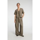 Selected Femme, Dames, Blouses & Shirts, Groen, Maat: XL Linnen,