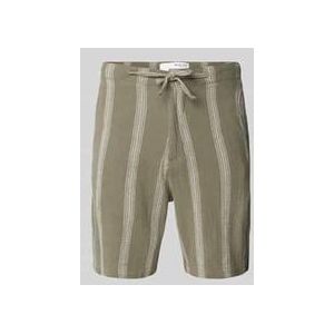 SELECTED Broek  groen / wit