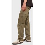 Relaxed Fit Broek - Groen - Geweven Stof - Gerecycled Katoen