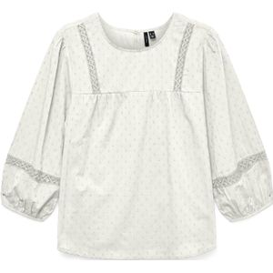 Vero Moda Langarmbluse VMTRINE 3/4 LACE TOP WVN GA NOOS
