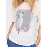 Only - Trendy T-shirt - Wit - Polyester Mix