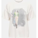 Only - Trendy T-shirt - Wit - Polyester Mix