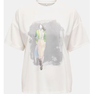 Only - Trendy T-shirt - Wit - Polyester Mix