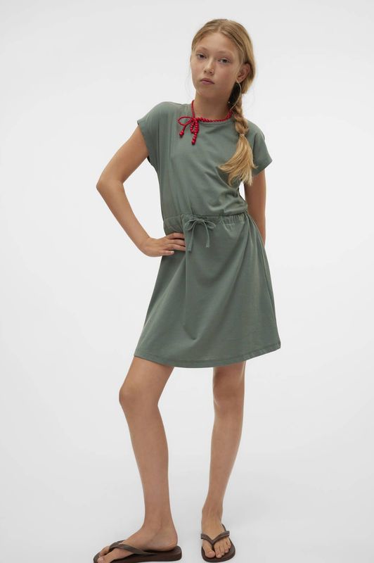 VERO MODA - Jurk - Kort - O-hals - Mouwloos - Verstelbare Taille