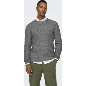Only & Sons - ONSTEGAN - Gebreide Trui - Grijs Gemêleerd