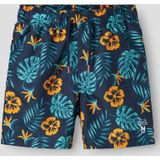 Name It - NKMZABA - Zwemshorts - Bladeren/Bloemenprint - 100% Gerecycled Polyester