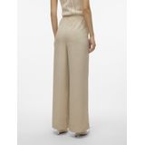 Vero Moda - Vmmelaney Hw Loose Pant - Pantalon - Overcast/Melange - 100% Polyester