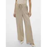 Vero Moda - Vmmelaney Hw Loose Pant - Pantalon - Overcast/Melange - 100% Polyester