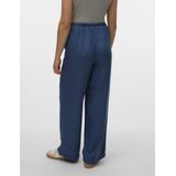 VERO MODA - Vmmelaney Hw Losse Broek - Donkere Jeans Blauw - 1 Stuk