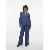 VERO MODA - Vmmelaney Hw Losse Broek - Donkere Jeans Blauw - 1 Stuk