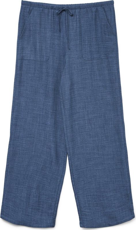 VERO MODA - Vmmelaney Hw Losse Broek - Donkere Jeans Blauw - 1 Stuk