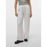 Vero Moda - Vmmelaney Hw Loose Pant - Broek - Snow White - 100% Polyester