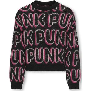 ONLY kids meisjes trui PUNK Black Confetti/Granita Regular Fit