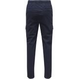 Chino Broek - Cargo - Zwart - Stretchstof - Loose Fit