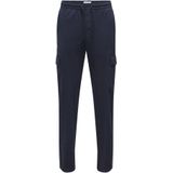 Chino Broek - Cargo - Zwart - Stretchstof - Loose Fit