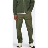 Onsedge - Straight Fit - Broeken - Beige - Gulp met Rits - Inclusief Riem