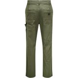 Onsedge - Straight Fit - Broeken - Beige - Gulp met Rits - Inclusief Riem