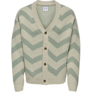 ONLY & SONS - Cardigan - Beige - Gebreid