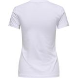 ONLY Dames T-shirt - Bright White Icon - Korte Mouwen