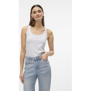 Vero Moda - VMLULU LONG TANK TOP JRS GA NOOS - Tanktop - Super Light Grey Melange