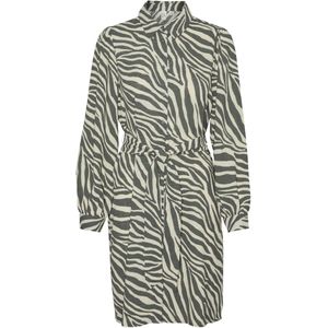 VERO MODA - Bedrukte Hemdjurk - Groen / Ecru - Viscose