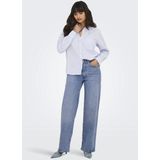Only - Onljuicy Hw Rhinestone - Jeans - Medium Blue - Dames