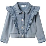 NAME IT NMFAMBER DNM JACKET 1544-YB D Meisjes Jas - Light Blue Denim