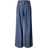 Wide Leg Broek - Chambray - Hoge Taille - Wijde Pijpen