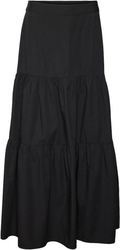 VERO MODA - VMTILDA - A-lijn Rok - Zwart - Lang/maxi