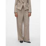 Vero Moda - Vmbabette Mw Wide Pull Up Pant Boo - Dames - Leggings