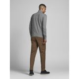 Jack & Jones - Heren Trui Emil Knit Half Zip - Zwart - Maat L