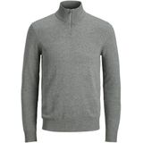 Jack & Jones - Heren Trui Emil Knit Half Zip - Zwart - Maat L