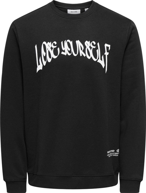 Sweatshirt - Blauw - Katoen/Polyester - Regular Fit