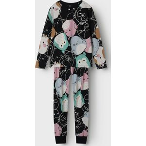 NAME IT - Squishmallows - Nachtkledingset - Zwart - Tweedelige Pyjama