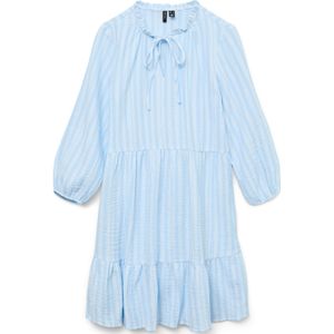 VERO MODA - Vmnanna 3/4 Jurk - Luchtvaartblauw - Materiaal: Woven
