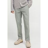 Chino Broek - Geometrisch Patroon - Effen - Katoen - Slim Fit