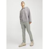 Chino Broek - Geometrisch Patroon - Effen - Katoen - Slim Fit