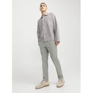 Chino Broek - Geometrisch Patroon - Effen - Katoen - Slim Fit