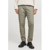 Jack & Jones Broek Jpstmarco Cooper Structure Chino Mi 12249310 Abbey Stone/check Mannen