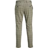 Jack & Jones Broek Jpstmarco Cooper Structure Chino Mi 12249310 Abbey Stone/check Mannen
