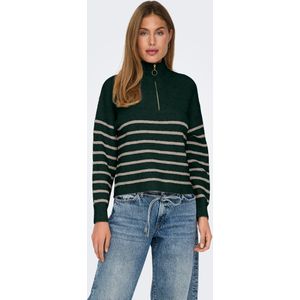 Scarab - Stripes - Pullover - Pumice Stone - Met Ritssluiting