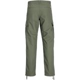 Jack & Jones - Cargobroek - Groen - Katoen - Regular Fit