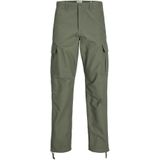 Jack & Jones - Cargobroek - Groen - Katoen - Regular Fit