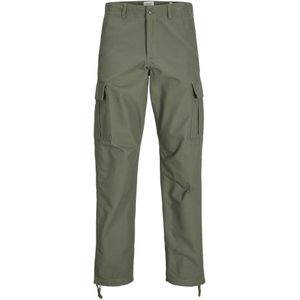 Jack & Jones - Cargobroek - Groen - Katoen - Regular Fit
