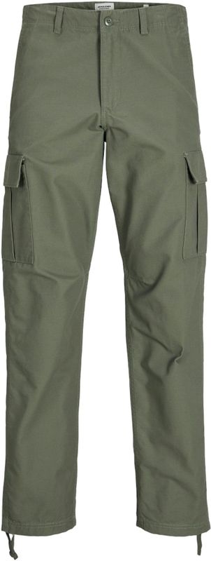 Jack & Jones - Cargobroek - Groen - Katoen - Regular Fit