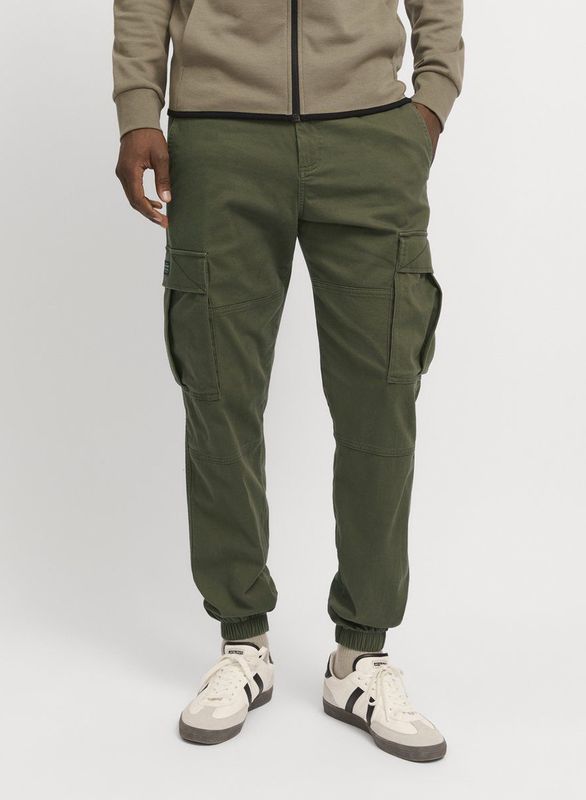 Kane Jonnie Cargo Broek - Groen - Katoenmix - Met Manchetten