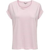 ONLY Dames Onlmoster AOP S/S Noos JRS Klassieke Regular Fit Top met korte mouwen voor de zomer, pink lady, M